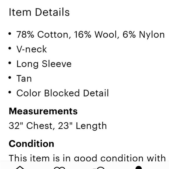 Banana Republic Sweater V Neck Marled Cotton Wool Blend - Picture 7 of 7